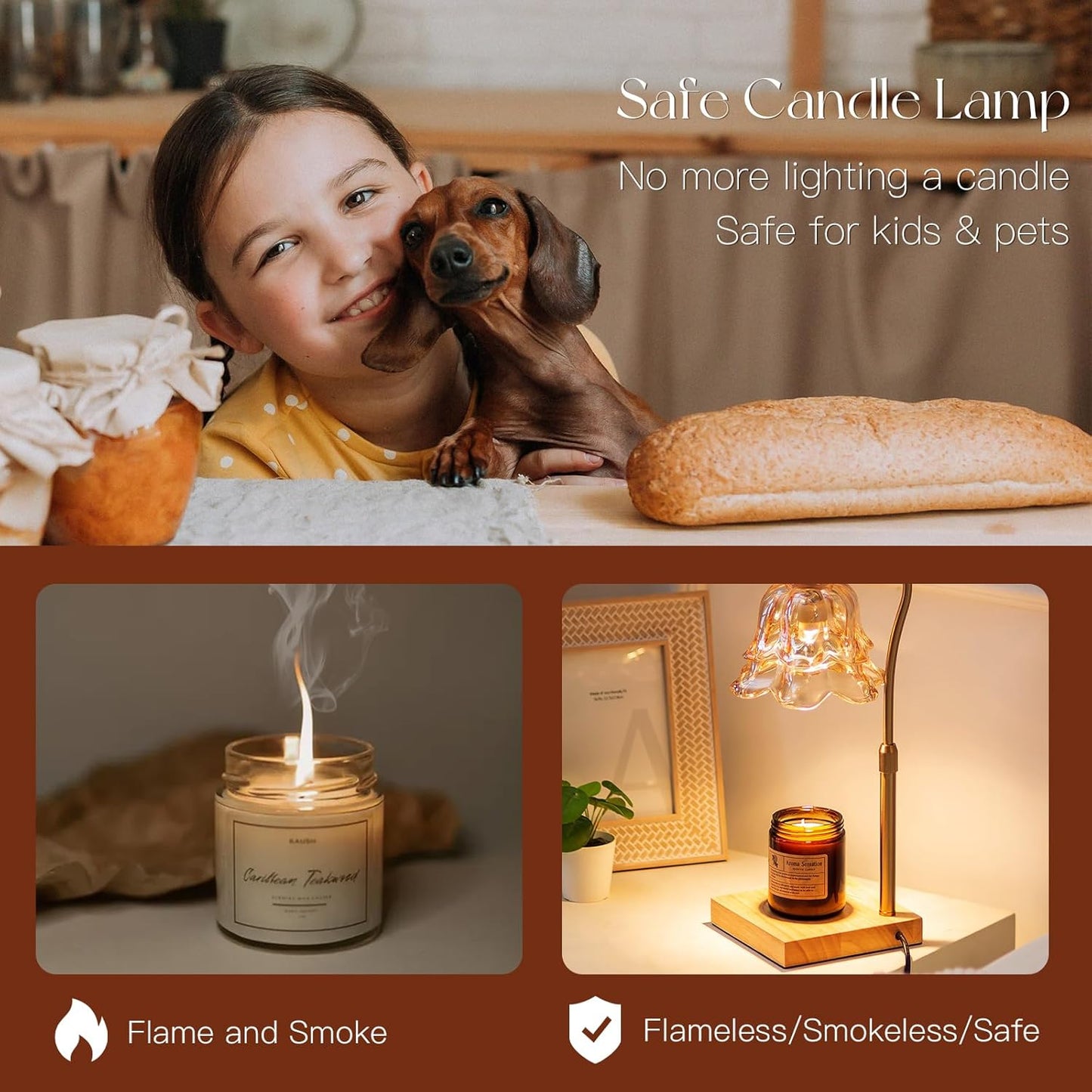 FloraGlow™ Candle Lamp