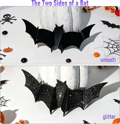 GlowBats™ 3D Halloween Wall Decor 40pcs