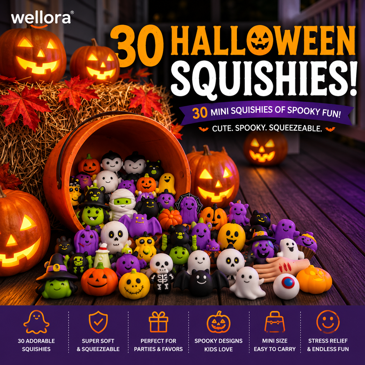 Wellora® SpookySquish™ Halloween Collection