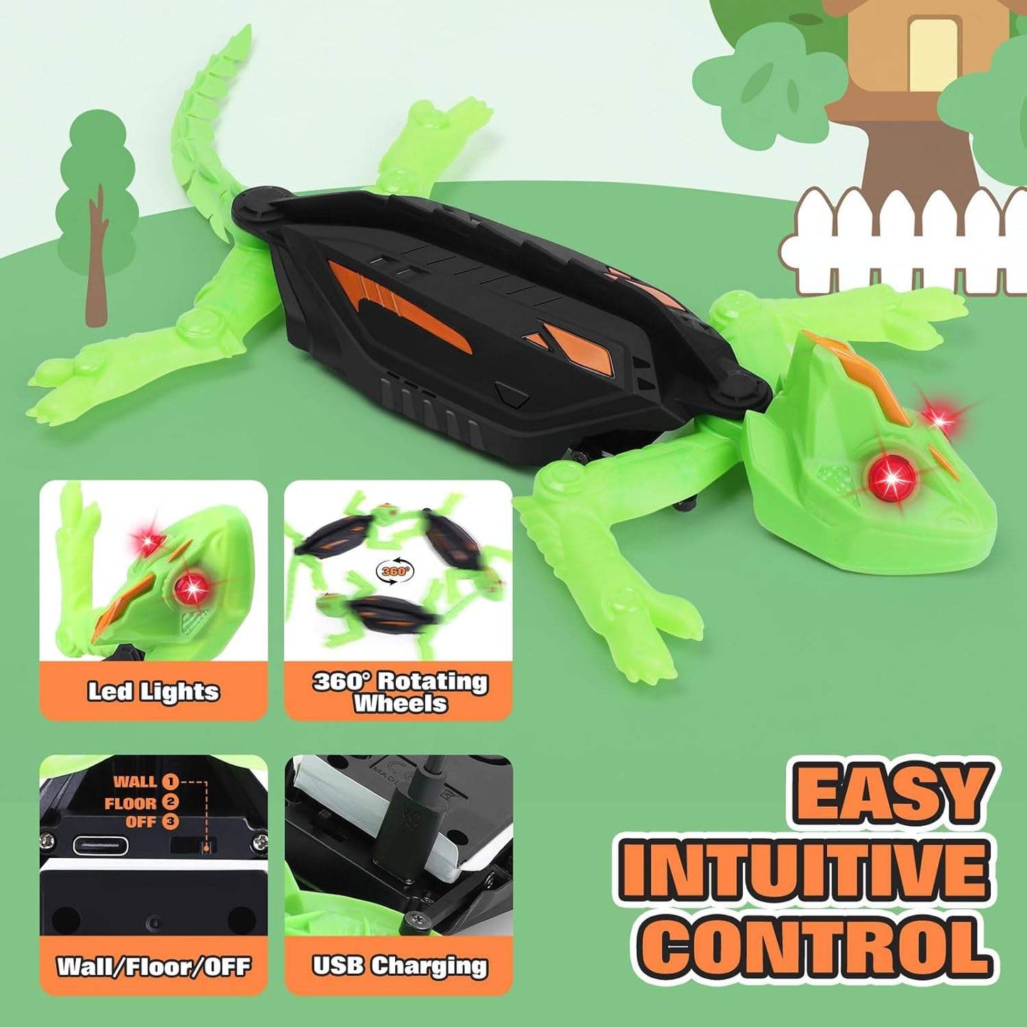 SuperCling Gecko Toy for Kids
