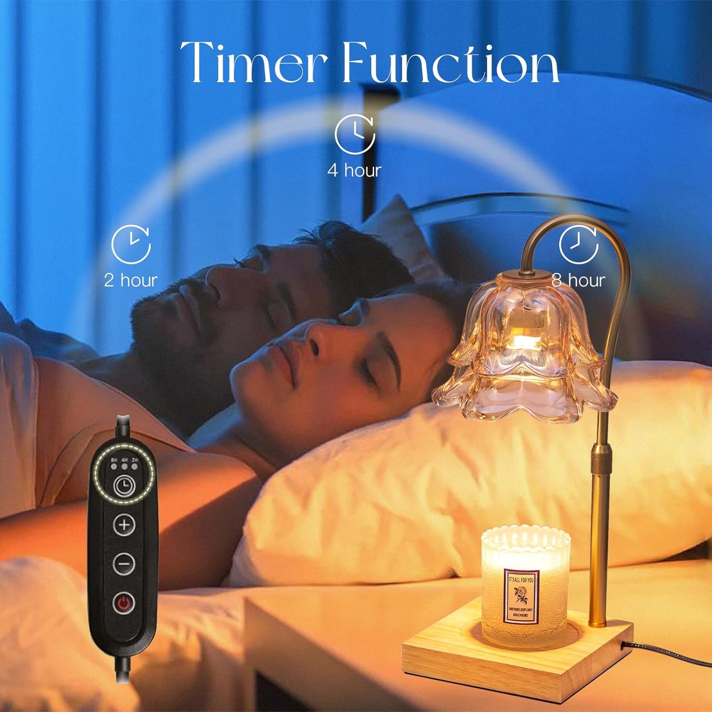 FloraGlow™ Candle Lamp