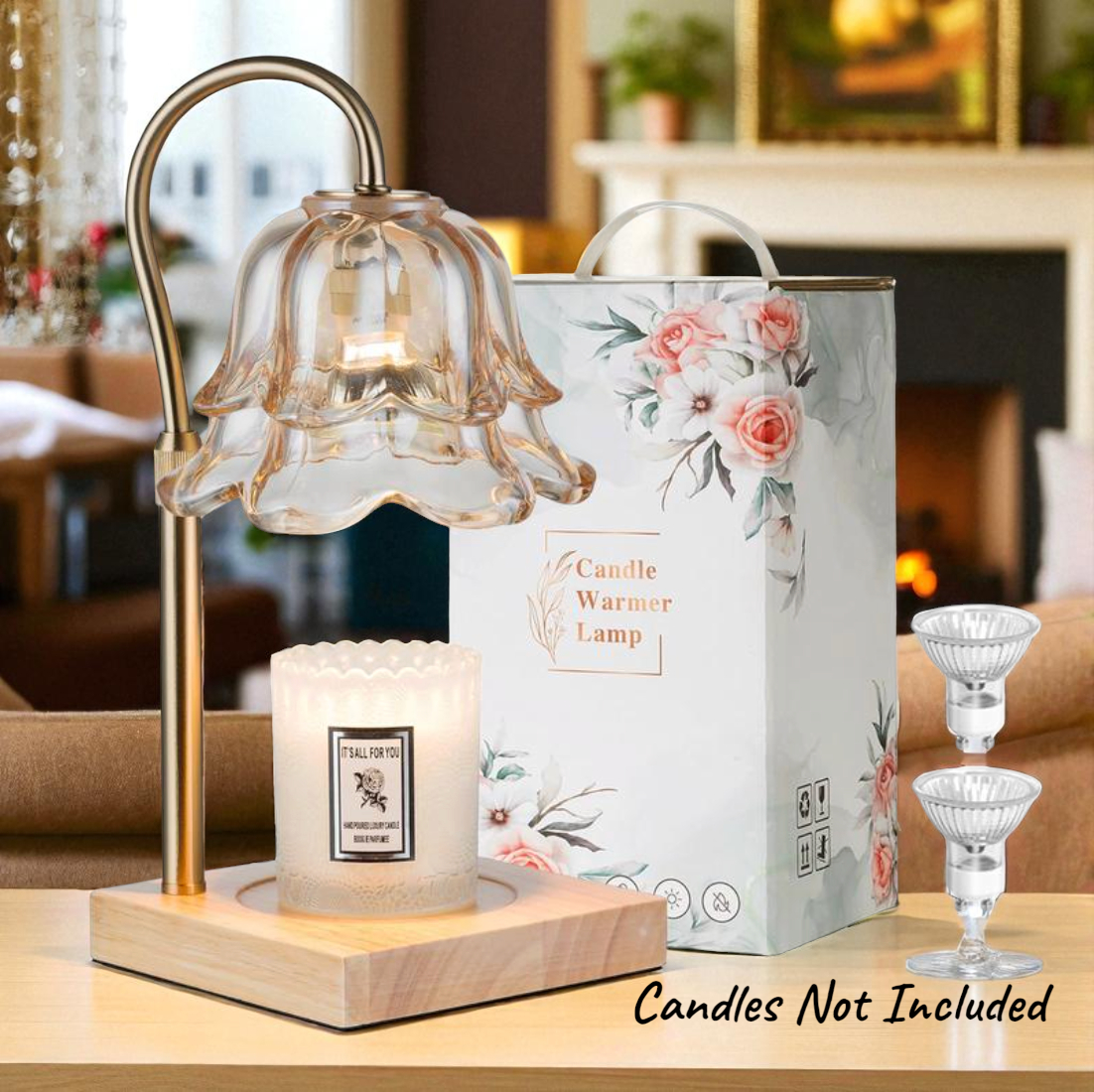 FloraGlow™ Candle Lamp